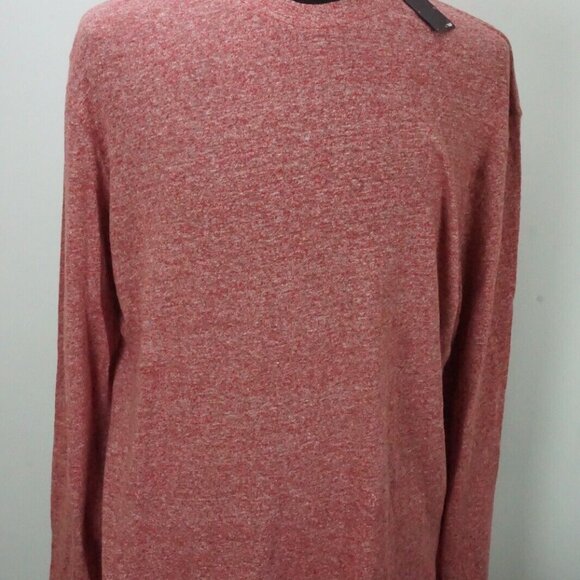 Isaia Napoli Red mi latte el corazon 100% Linen Long Sleeve Sz 2XL BRAND NEW - Picture 7 of 8